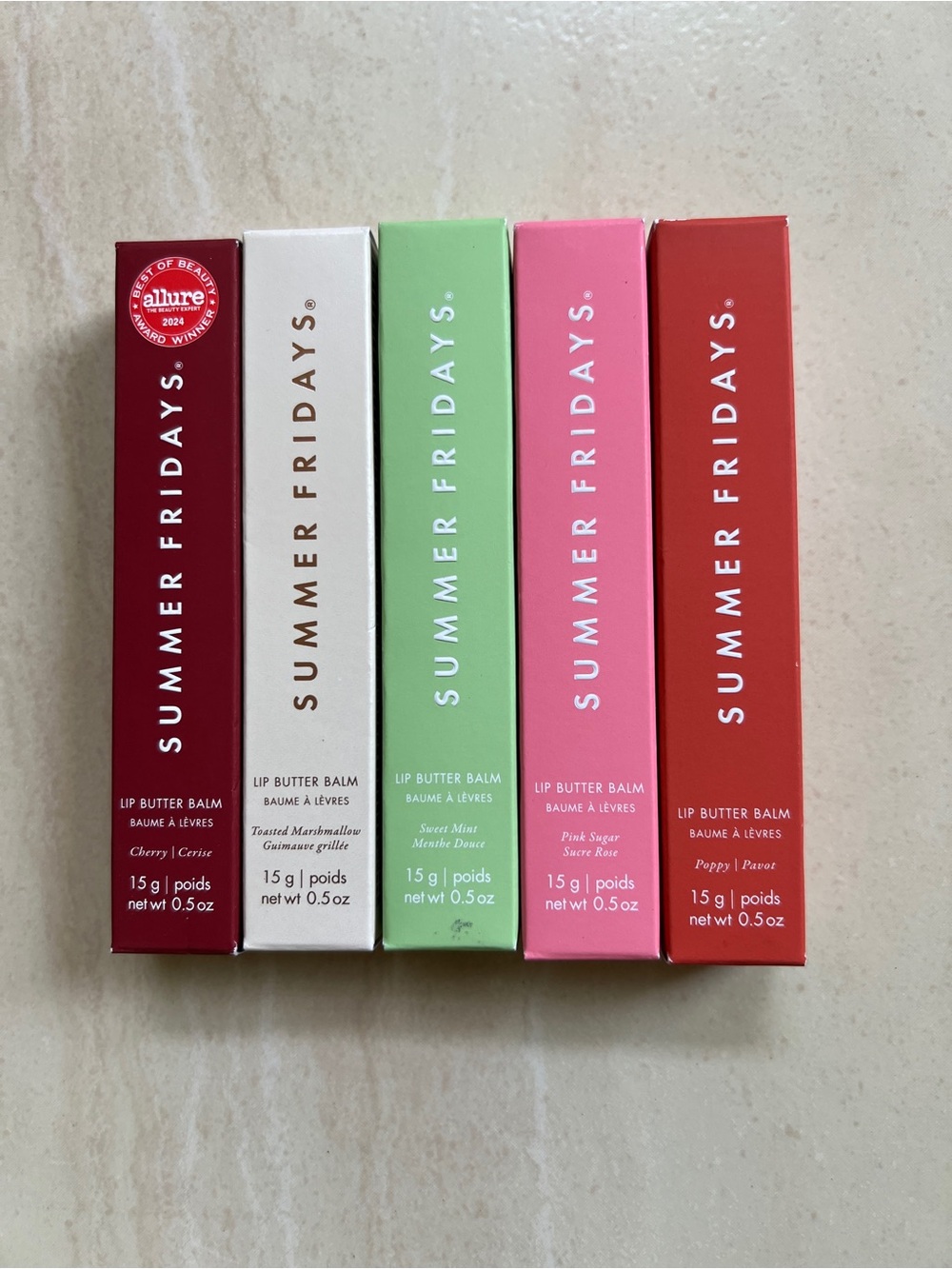 Bundle of 5 Summer Fridays
Lip Balm